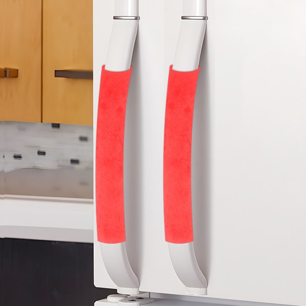 Kitchen Appliances Red Knobs - 2 sztuk/zestaw pokrywa klamki drzwi lodówki